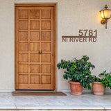 Street Address Sign ~  Outdoor Metal Sign, Door Hanger Sign, House Number, Last Name Sign, Wedding Gift,  Personalized Metal Sign, Address