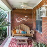 Love Infinity Sign ~ Outdoor Metal Sign, Door Hanger Sign, Metal Sign, Wedding Gift,  Personalized Metal Sign, Gift For Couple, Porch Sign