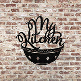 My Kitchen Sign ~ Outdoor Metal Sign, Door Hanger Sign, Metal Sign, Wedding Gift,  Personalized Metal Sign, Gift For Couple, Metal Wall Art