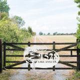 Fish Custom Address Sign ~ Metal Porch Sign | Outdoor Sign | Front Door Sign | Metal Lake Sign | Cabin Sign