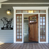 Bow Hunting Last Name Sign ~ Metal Porch Sign | Outdoor Sign | Front Door Sign | Metal Hunting Sign | Cabin Sign