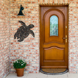 Sea Turtle Sign ~ Metal Porch Sign - Outdoor Sign - Front Door Sign - Metal Beach Sign - Beach House