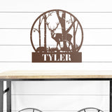 Custom Cabin Decor | Gift for Him | Custom Hunting Sign | Hunter Gift | Metal Outdoor Signs | Deer Hunter Sign | Metal Camping Sign Dad Gift