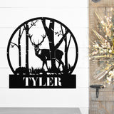 Custom Cabin Decor | Gift for Him | Custom Hunting Sign | Hunter Gift | Metal Outdoor Signs | Deer Hunter Sign | Metal Camping Sign Dad Gift