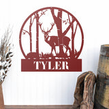 Custom Cabin Decor | Gift for Him | Custom Hunting Sign | Hunter Gift | Metal Outdoor Signs | Deer Hunter Sign | Metal Camping Sign Dad Gift