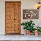 Life Is Better At The Lake Personalized Lake Sign ~ Outdoor Metal Sign, Door Hanger Sign, Last Name Sign,  Personalized Metal Sign, Porch
