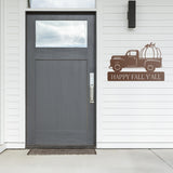 Happy Fall Y'all Steel Sign ~ Metal Porch Sign | Metal Autumn Sign | Fall Metal Sign | Metal Fall Sign | Fall Sign | Fall Porch Sign