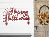 Happy Halloween Sign ~ Metal Porch Sign, Fall Door Hanger, Fall Metal Sign, Metal Fall Sign, Fall Sign, Fall Porch Sign, Custom Autumn