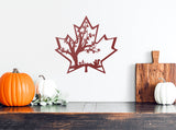 Maple Leaf Fall Sign, Metal Porch Sign, Fall Door Hanger, Fall Metal Sign, Metal Fall Sign, Fall Sign, Porch Sign, Custom Fall Sign