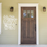 Halloween Word Art Sign, Metal Porch Sign, Fall Door Hanger, Fall Metal Sign, Metal Fall Sign, Fall Sign, Porch Sign, Custom Fall Sign