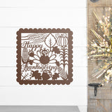 Happy Thanksgiving Sign, Metal Porch Sign, Fall Door Hanger, Fall Metal Sign, Metal Fall Sign, Fall Sign, Porch Sign, Custom Fall Sign