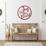 Joy To The World Porch Sign ~ Custom Metal Door Hanger, Personalized Christmas Decor, Winter Porch Sign, Metal Christmas Sign, Christian