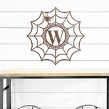 Spider Web Monogram Steel Sign ~ Metal Porch Sign, Fall Door Hanger, Fall Metal Sign, Metal Fall Sign, Fall Sign, Fall Porch Sign, Autumn