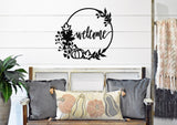 Welcome Fall Wreath Sign ~ Metal Porch Sign, Fall Door Hanger, Fall Metal Sign, Metal Fall Sign, Fall Sign, Fall Porch Sign, Custom Autumn