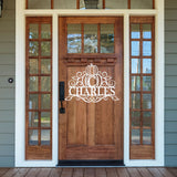 Metal Pumpkin Last Name, Metal Porch Sign, Fall Door Hanger, Fall Metal Sign, Metal Fall Sign, Fall Sign, Porch Sign, Custom Autumn Sign