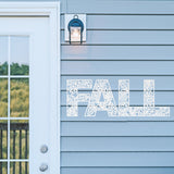 Fall Word Art Sign, Metal Porch Sign, Fall Door Hanger, Fall Metal Sign, Metal Fall Sign, Fall Sign, Porch Sign, Custom Fall Sign