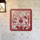 Happy Thanksgiving Sign, Metal Porch Sign, Fall Door Hanger, Fall Metal Sign, Metal Fall Sign, Fall Sign, Porch Sign, Custom Fall Sign