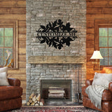 Custom Fall Leaf Name Sign, Metal Porch Sign, Fall Door Hanger, Fall Metal Sign, Metal Fall Sign, Fall Sign, Porch Sign, Thanksgiving Sign