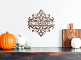 Be Thankful Sign, Metal Porch Sign, Fall Door Hanger, Fall Metal Sign, Metal Fall Sign, Fall Sign, Porch Sign, Thanksgiving Porch Sign