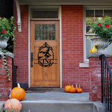 Witch Family Name Sign, Metal Porch Sign, Fall Door Hanger, Fall Metal Sign, Metal Fall Sign, Fall Sign, Porch Sign, Halloween Porch Sign