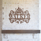 Haunted House Family Name Sign, Metal Porch Sign, Fall Door Hanger, Fall Metal Sign, Metal Fall Sign, Fall Sign, Porch Sign, Halloween Porch