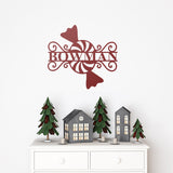Peppermint Last Name Christmas Sign ~ Christmas Door Hanger, Personalized Christmas Décor, Custom Winter Porch Sign, Metal Christmas Sign