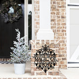We Believe In The Magic Of Christmas ~ Christmas Door Hanger, Personalized Christmas Décor, Custom Winter Porch Sign, Christmas Porch Sign