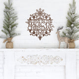 We Believe In The Magic Of Christmas ~ Christmas Door Hanger, Personalized Christmas Décor, Custom Winter Porch Sign, Christmas Porch Sign