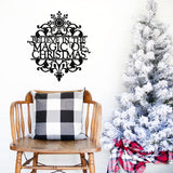 We Believe In The Magic Of Christmas ~ Christmas Door Hanger, Personalized Christmas Décor, Custom Winter Porch Sign, Christmas Porch Sign