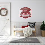 Christmas Truck Custom Outdoor Sign ~ Christmas Door Hanger, Personalized Christmas Décor, Custom Winter Porch Sign, Christmas Porch Sign