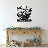 Family Christmas Custom Outdoor Sign ~ Christmas Door Hanger, Personalized Christmas Décor, Custom Winter Porch Sign, Christmas Porch Sign