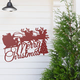 Merry Christmas Custom Outdoor Sign ~ Christmas Door Hanger, Personalized Christmas Décor, Custom Winter Porch Sign, Christmas Porch Sign