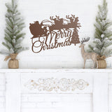 Merry Christmas Custom Outdoor Sign ~ Christmas Door Hanger, Personalized Christmas Décor, Custom Winter Porch Sign, Christmas Porch Sign