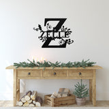 Christmas Monogram Custom Outdoor Sign ~ Christmas Door Hanger, Personalized Christmas Décor, Custom Winter Porch Sign, Christmas Porch Sign