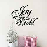 Joy To The World Porch Sign ~ Custom Metal Door Hanger, Personalized Christmas Decor, Winter Porch Sign, Metal Christmas Sign, Christian