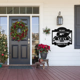 Christmas Truck Custom Outdoor Sign ~ Christmas Door Hanger, Personalized Christmas Décor, Custom Winter Porch Sign, Christmas Porch Sign