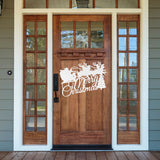 Merry Christmas Custom Outdoor Sign ~ Christmas Door Hanger, Personalized Christmas Décor, Custom Winter Porch Sign, Christmas Porch Sign