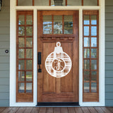 Christmas Ornament Monogram Sign ~ Christmas Door Hanger, Personalized Christmas Décor, Custom Winter Porch Sign, Christmas Porch Sign