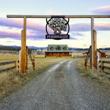 Silly Cow Personalized Family Name Sign ~ Metal Porch Sign | Metal Gate Sign | Farm Entrance Sign | Metal Farmhouse | Cow Sign
