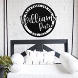 Personalized Patio Sign, Custom Metal Outdoor Sign, Housewarming Gift, Custom Outdoor Sign ,Custom Metal Sign, Welcome Sign, Patio Sign