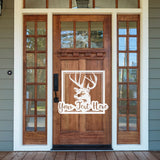 Personalized Deer Hunting Camp Metal Sign - Your Own Wording - Metal Porch Sign - Metal Hunting Sign - Cabin Sign