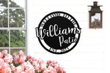 Personalized Patio Sign, Custom Metal Outdoor Sign, Housewarming Gift, Custom Outdoor Sign ,Custom Metal Sign, Welcome Sign, Patio Sign