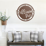 Personalized Patio Sign, Custom Metal Outdoor Sign, Housewarming Gift, Custom Outdoor Sign ,Custom Metal Sign, Welcome Sign, Patio Sign
